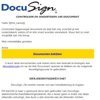 Campagne Q1 2026 verstuurd. Phishing via DocuSign: Trap niet in de val!